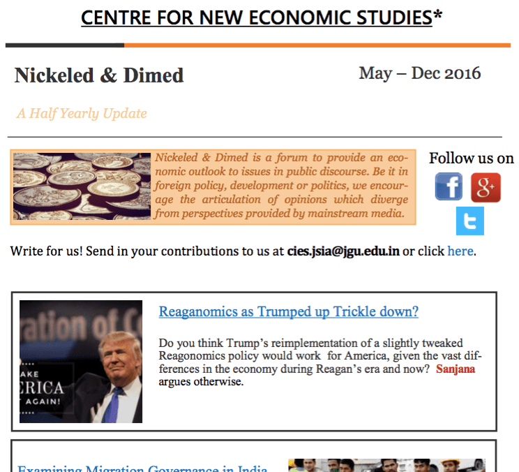 Half yearly Newsletter (May – Dec&nbsp;’16)