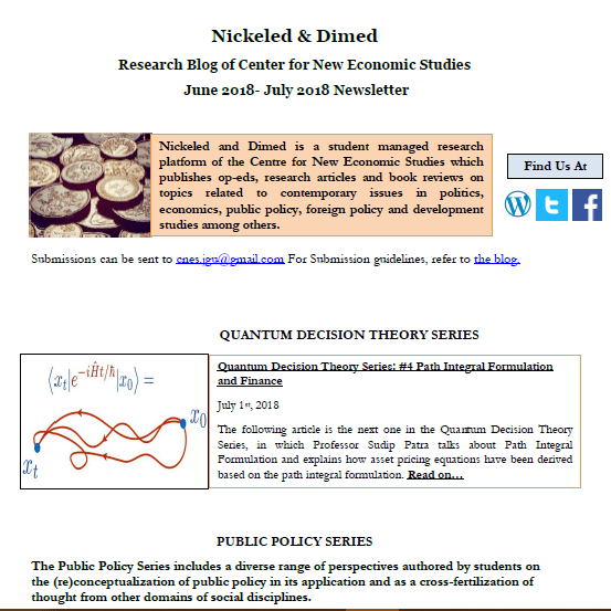 Monthly Newsletter (June- July&nbsp;2018)