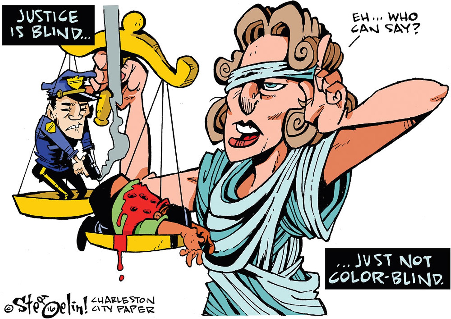 Must Justice be blind to be objective?