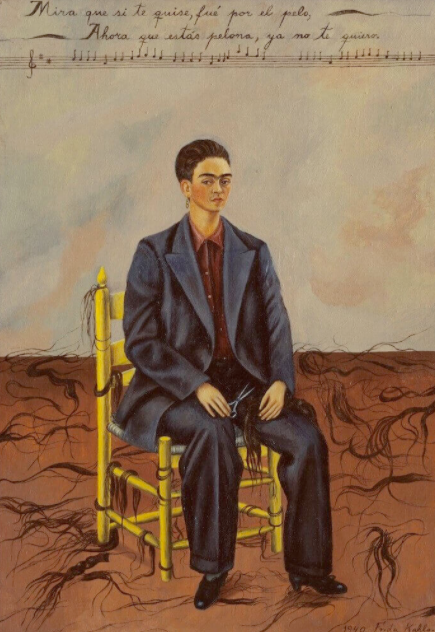 Frida Kahlo’s ‘Self-Portrait with Cropped Hair’